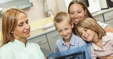 dentist with kids